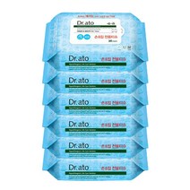 닥터아토 손입전용 유아물티슈 휴대용, 20매입, 6개