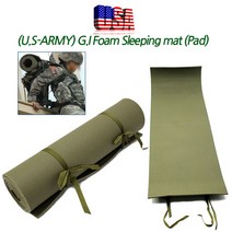 워치콘 USA정품 GI슬리핑매트 야전롤매트 매트 미군용 패드 발포매트, 올리브그린