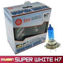 쏠라젠 자동차용 슈퍼화이트 할로겐램프, H7, H7