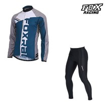 폭스레이싱 L127_162BLUE 자전거의류 상하세트