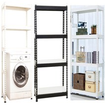 무볼트 조립식앵글 수납선반 아이보리+MDF합판포함세트, 높이 2100(5단)