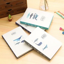 디자인 팬시 노트 예쁜 노트 - 고래의 꿈: SEABED_4종 랜덤, 상