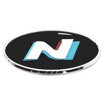 N 엠블럼 (현대 고성능 N버전), 블랙화이트, 3호, 1개