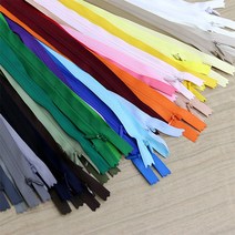 콘솔지퍼(숨은지퍼) 60cm 38color, 연두