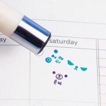 디자인아지트 주문제작 네임스탬프이모티콘 스탬프, 초록