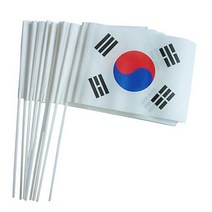 파티생각 종이태극기(수기)_10개, 10개