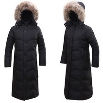 샤인힐즈 여성용 라파클럽 라쿤 오리털 롱패딩