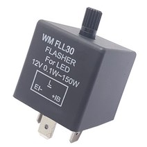 케이엠씨 LED 방향지시등 턴시그널 램프 점멸 릴레이 3종, FL-30 (속도조절형), 1개