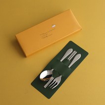 인스푼 원명 로고 기념문구 인쇄 어린이수저세트 어린이집 생일선물 답례품, 젠차일드 3종
