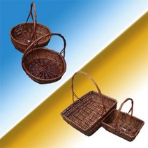 쵸셋 / 계란바구니 과일바구니 만들기 포장 계란 담는 부활절 바구니 오렌지 과일 나무 바스켓 귤 쿠키 달걀 디저트 빵 선물 사각 케이스 쿠키 빼빼로 사탕 초콜릿 포장용 셀프 마카롱