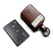 키케이스 SM3 SM5 SM7 QM3 QM5, 카드포켓 3버튼 브라운