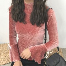 베러댓걸 1087 - 소매 리본 벨벳티