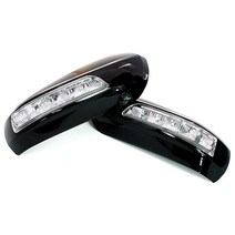뉴SM5-SM7 - 2WAY 카비 LED 사이드미러커버 백미러커버, 뉴SM5임프레션 - 순은색 PSE