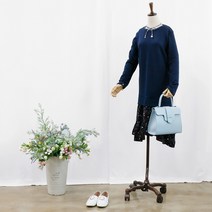 [아이맘스타일] 플라워 프릴 맨투맨 원피스