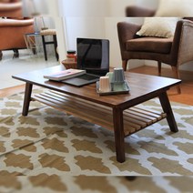 리빙힙 접이식 테이블 모음, 번트엄버 선반 테이블