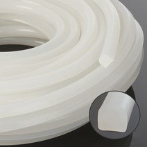실리콘반달패킹(가로11mm*높이13mm) - 5M(반투명), 1개