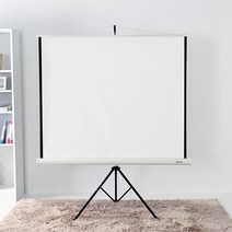 YUNCINE 이동식 스탠드형 삼각대 스크린 빔프로젝터 이동형 빔프로젝트 빔스크린 휴대용 이동형 거치형 거치식 롤스크린, 01) 이동형 스탠드 스크린 50인치