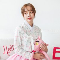 예다움 체크 생활한복 저고리 한복
