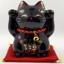 일본 마네키네코-복고양이-일본고양이 쿠로(중)-집들이-개업선물