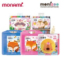 모나미 모니주 화구류 크레파스 색연필 사인펜 연필 물감, E. 물감, 5.수채물감 6ml 24색 남