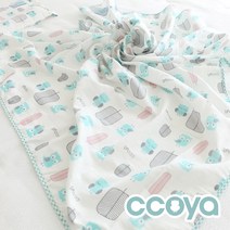 꼬야 ccoya 고급 순면 100%_사계절 2겹 60수 거즈 이불, 꼬마부엉이