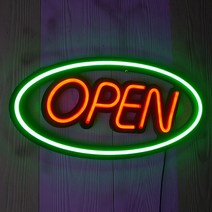 사인블루 LED 네온간판 오픈간판 LED미니간판 OPEN간판 LED간판, 02_LED 네온 OPEN 간판 B형