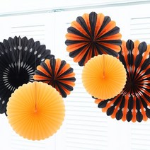 파티해 페이퍼휠 장식세트 6개입, 할로윈 믹스