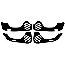 VIP KOZON [삼성자동차] 뉴SM5(2010년) 카본 벨벳 도어커버-스크래치 방지 도어커버, 벨벳도어커버-블랙, 삼성-뉴SM5(2010년)