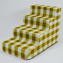 Uniondeco 강아지계단(스펀지포함) 계단, 올리브체크