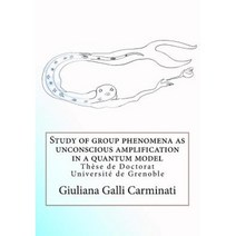 Study of Group Phenomena as Unconscious Amplification in a Quantum Model Paperback, Createspace Independent Publishing Platform