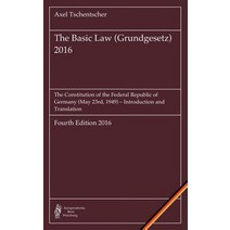 The Basic Law (Grundgesetz) 2016 Paperback, Books on Demand