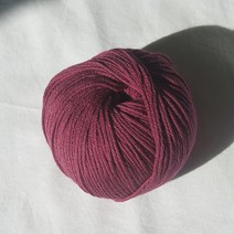 이태리 라나가또 울콧 (WOOLCOT) 천연 코튼 함유 뜨개실 수입뜨개실 털실, 11376.다크체리