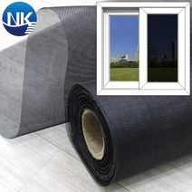 NK롤 화이바글라스망 미세 22x22 매쉬 블랙 폭 150cm x 길이 15cm, 1개
