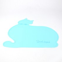 BBOLCAT 미끄럼방지 식기 매트, 블루, 1개