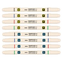 자바 OHP 수성펜 물펜 MB MF 트윈펜 4색, 자바OHP수성펜(MF/빨강)