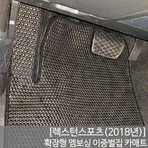 SUNCARMAT 2018 렉스턴스포츠 개선확장 엠보싱이중벌집매트