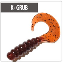 캣츠크로우 케이그럽 2인치 K-GRUB 루어웜, 25(Light Sinamon BK)