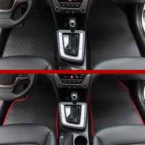 고무 카매트 YF쏘나타 맞춤 발판, 카니발2(운전+조수석), 검정테두리