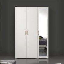 케이컴퍼니 이음1200장롱세트DM(옷장 이불장+400거울반장) 장롱/장농세트, 화이트(이불장+400거울옷장)