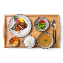 하나타 도자기 식기 혼밥 5P세트, 빗살