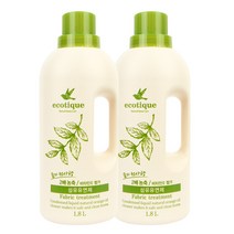 에코띠끄 숲의천사향 섬유유연제 본품 1.8L 2개, 1세트, 3.6L