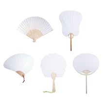 [바이오피스M] 시원한 여름나기 준비! 재미 있는 나만의 무지 종이 부채 만들기, 조개부채, 1개