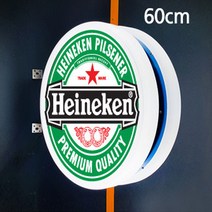 60cm 원형 포인트간판 돌출간판(양면)+출력물, 양면포인트간판+양면출력물