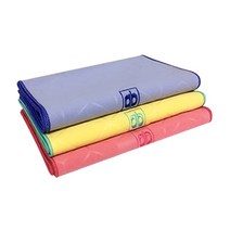 송월타월 아날도바시니 블록패턴 스포츠, 노랑, 1매