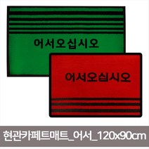 이안에다있다 현관카페트매트 어서 120x90cm 현관매트, 레드