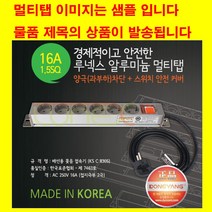 동양전자산업 모음-동양 16A 3000w 알루미늄 멀티탭 렉용 랙용 서버랙 허브랙 멀티탭-컴퓨터 전산실 방재실 cctv, 8구5m