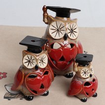박사패밀리 부엉이 캔들홀더(3P)