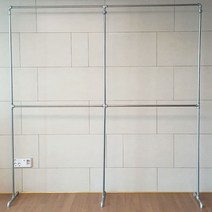 튼튼한 파이프행거 2층2단 옷가게옷걸이 DIY 행거, 03.파이프행거 2층2단(백관)-2400x2000