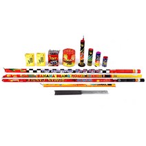 화이어아트 종합 폭죽 세트, 혼합색상, 1세트