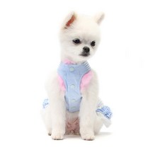 앨리스D 강아지옷 드레스 블루_213200, 블루